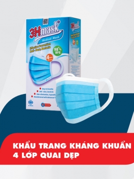 3HMASK - KHẨU TRANG Y TẾ 4 LỚP - HỘP 20 CÁI