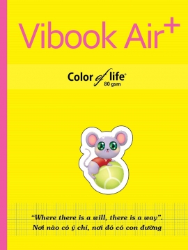 Tập ViBook HAPPY 96Tr "Funny Bear"  in caro 5oly